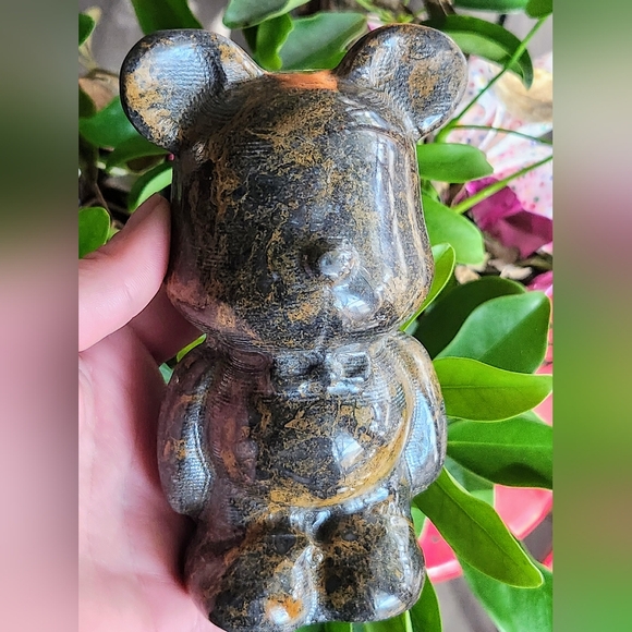 Huge Brown Jasper Brickbear Crystal Carving - Picture 6 of 9